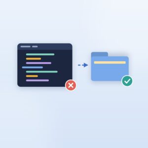 モジュールが見つからないエラーを環境フォルダで確認する図